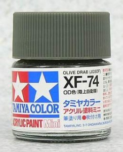 TAMIYA 壓克力系水性漆 10ml 橄欖褐色 陸上自